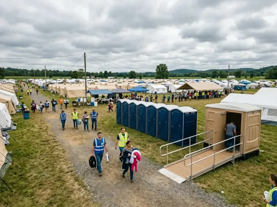 disaster-relief-camp-restrooms-010 — frequently asked questions, Dumpster & Portable Bathrooms Rental in Rancho Calaveras, CA